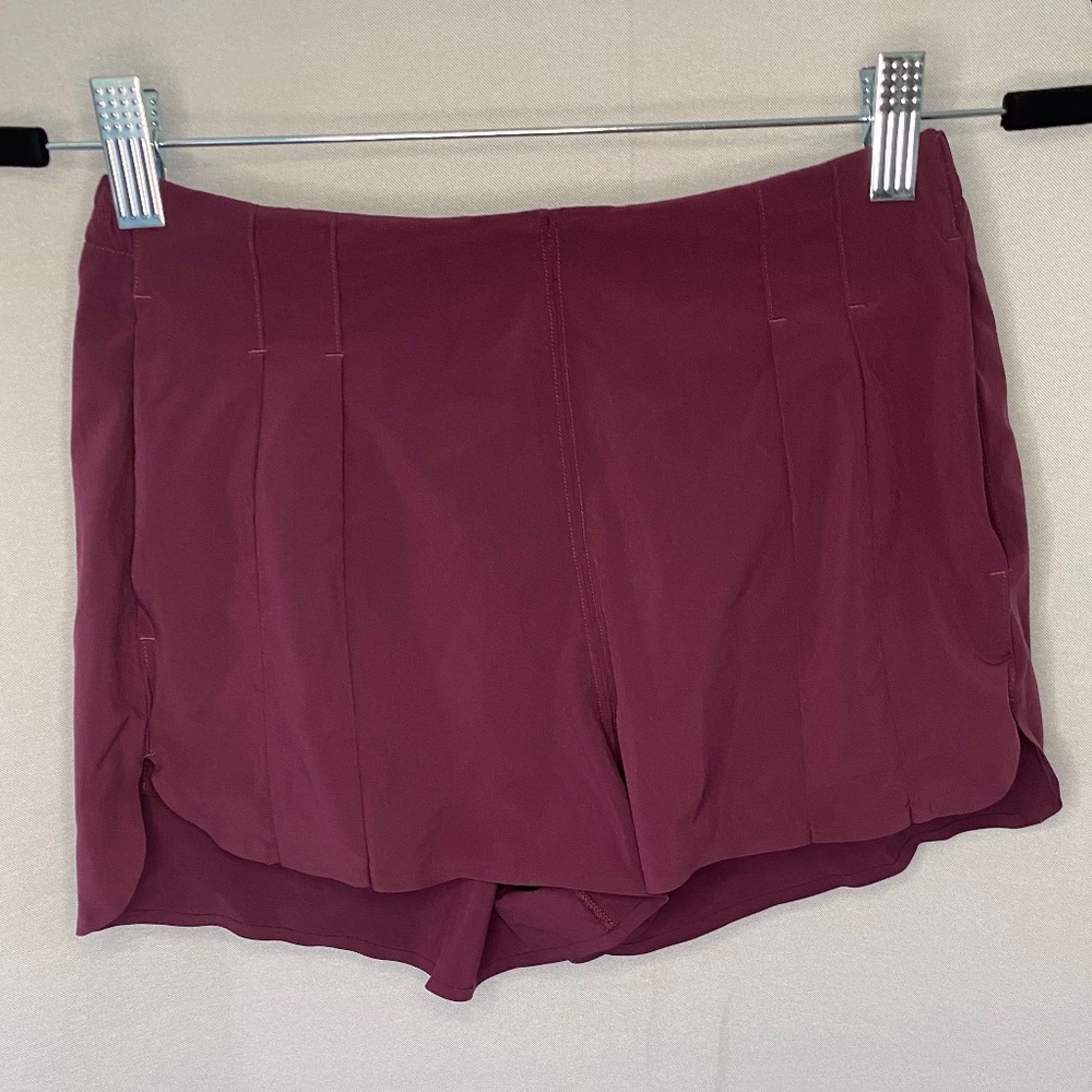 Lululemon Maroon Workout Shorts